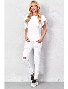 Dámské bílé džíny