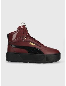 Sneakers boty Puma Karmen Rebelle Mid červená barva, 387624