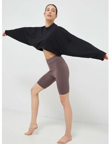 Mikina na jógu adidas Performance Studio černá barva