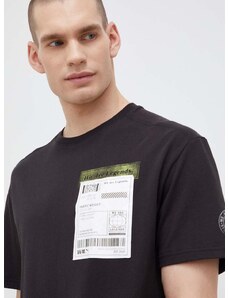 Bavlněné tričko Puma černá barva, s aplikací, 536315-01