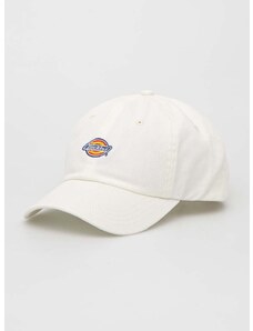 Bavlněná baseballová čepice Dickies bílá barva, s aplikací, DK0A4TKVC581-CLOUD