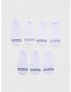 Ponožky Abercrombie & Fitch 7-pack pánské, bílá barva