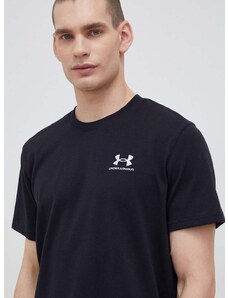 Tréninkové tričko Under Armour Logo Embroidered černá barva, 1373997