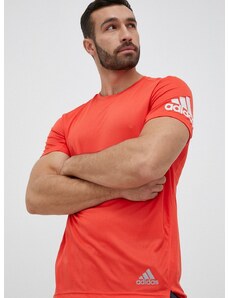 Běžecké tričko adidas Performance Run It červená barva, s potiskem