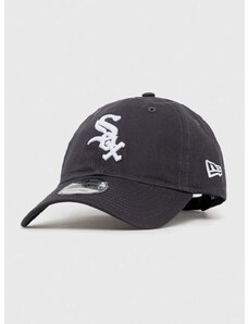 Bavlněná baseballová čepice New Era šedá barva, s aplikací, CHICAGO WHITE SOX