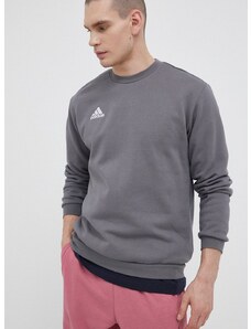 Mikina adidas Performance pánská, šedá barva, hladká, H57479