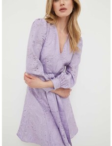 Šaty Ivy Oak fialová barva, mini