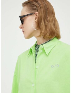 Košile Résumé Rusty dámská, zelená barva, relaxed, s klasickým límcem