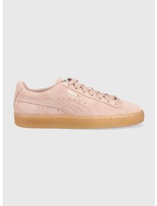 Semišové sneakers boty Puma Suede Classic XXI růžová barva, 374915