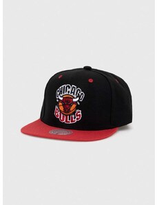 Kšiltovka Mitchell&Ness Chicago Bulls černá barva, s aplikací