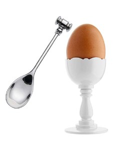 Pohár na vejce s lžičkou Alessi Dressed
