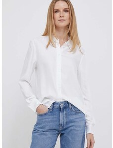 Košile Tommy Hilfiger dámská, bílá barva, regular, s klasickým límcem