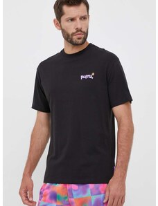 Bavlněné tričko Puma X 8ENJAMIN černá barva, s potiskem