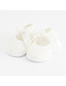 Kojenecké krajkové capáčky New Baby bílá 0-3 m Barva: Béžová, Velikost: 0-3 m
