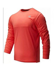 B2B Professional Sports Pánské funkční triko s dlouhým rukávem MT93182 červeno-oranžová - New Balance