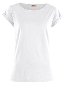 bonprix Bavlněné tričko, krátký rukáv Bílá