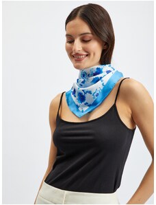 Orsay Modro-bílý dámský květovaný šátek - Dámské