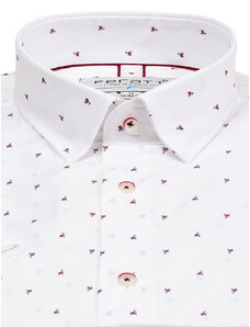 FERATT Pánská košile s krátkým rukávem ROSARIO SLIM bílá