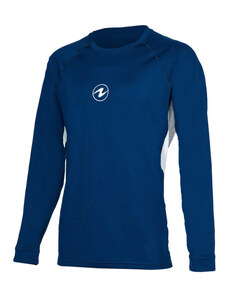 Aqualung pánské tričko RASHGUARD LOOSE FIT, námořní modrá/bílá