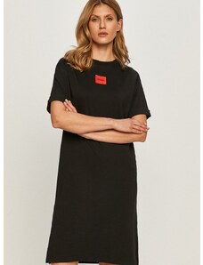 Šaty Hugo černá barva, mini, oversize, 50456013