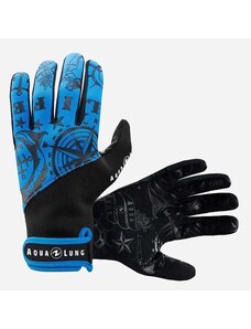 Aqualung kožené/neoprenové rukavice ADMIRAL III BLACK/BLUE