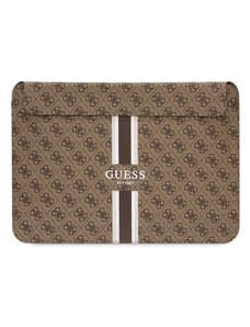 Pouzdro na notebook - Guess, 13-14 4G Printed Stripes Brown