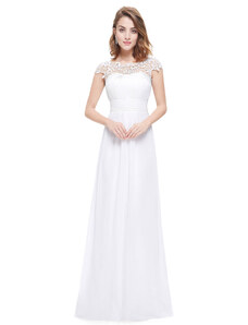 Ever-Pretty Bílé krajkové šaty