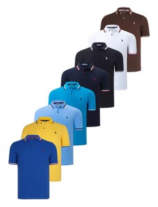 OCTAL SET T8594 DEWBERRY MENS T-SHIRT-BLACK-WHITE-NAVY BLUE-BLUE-COFFEE-LIGHT BLUE-YELLOW-SAKS