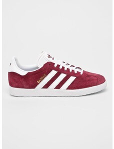 Boty adidas Originals Gazelle vínově červená barva, B41645