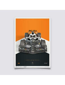 Automobilist Posters | McLaren Formula 1 Team - Oscar Piastri - The Triple Crown Livery - 60th Anniversary - 2023, Large, 50 x 70 cm