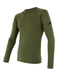 SENSOR MERINO ACTIVE pánské triko dl.rukáv safari green