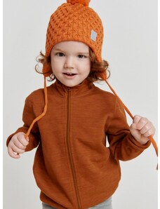 Dětska čepice Reima Nunavut oranžová barva, vlněná