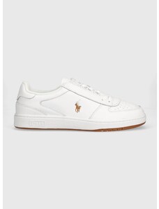 Kožené sneakers boty Polo Ralph Lauren Hanford hnědá barva, 809877610004