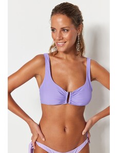 Trendyol Lilac Bralet U Strand Bikini Top