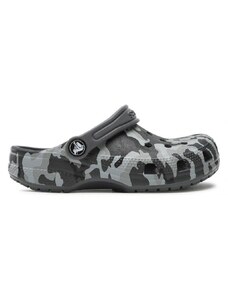 Pantofle Crocs Classic Camo Clog Juniors - Black/Grey