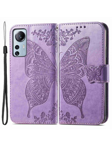 Pouzdro MFashion Xiaomi 12 Lite - světle fialové - Mandala