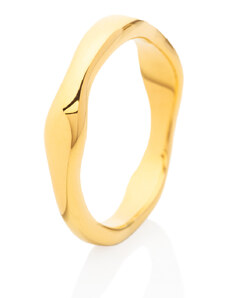 franco bene Nepravidelný prsten - zlatý