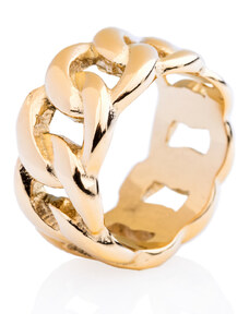 franco bene Chain prsten - zlatý