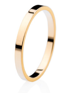 franco bene Hladký prsten (úzký) - zlatý