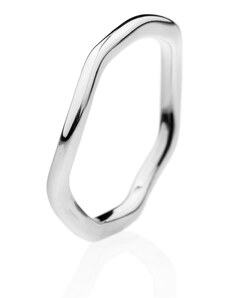 franco bene Deformovaný prsten - stříbrný