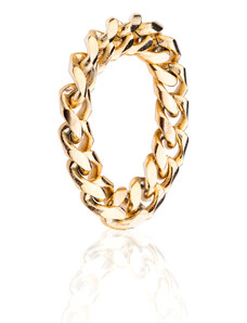 franco bene Řetězový prsten - zlatý