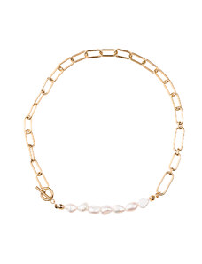 franco bene Chained náhrdelník s perlami