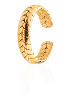 franco bene Propletený prsten - zlatý
