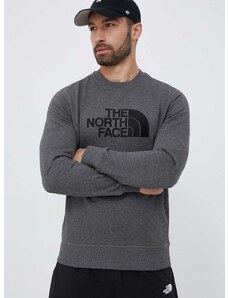 Mikina The North Face pánská, šedá barva, s aplikací, NF0A4T1EDYY1