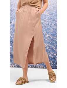 Dámská béžová sukně s rozparkem Orsay