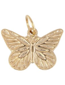 Přívěsek motýlek, zlatý, 15x11 mm, gold filled