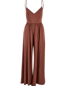 URBAN CLASSICS Ladies Modal Spaghetti Jumpsuit - terracotta