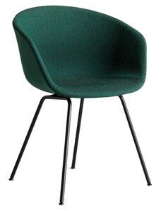 Zelená čalouněná židle HAY AAC 27 s kovovou podnoží