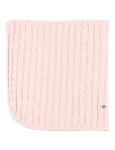 DEKA GANT COTTON CABLE SHIELD BLANKET růžová None