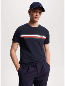 Tommy Hilfiger pánské tmavě modré triko Monotype